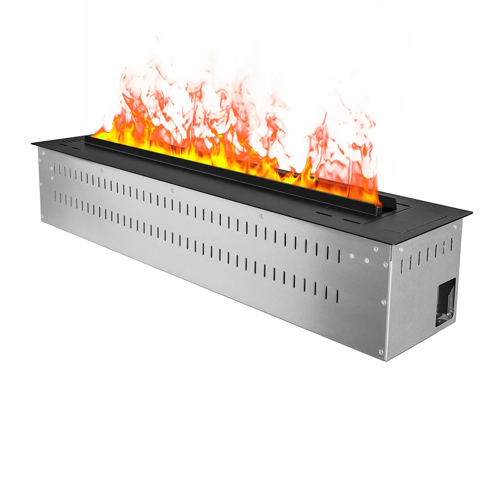 led large steam fog 72 inch colorful flame 3d atomization steam aquafire pro electric aquarium steam fireplace