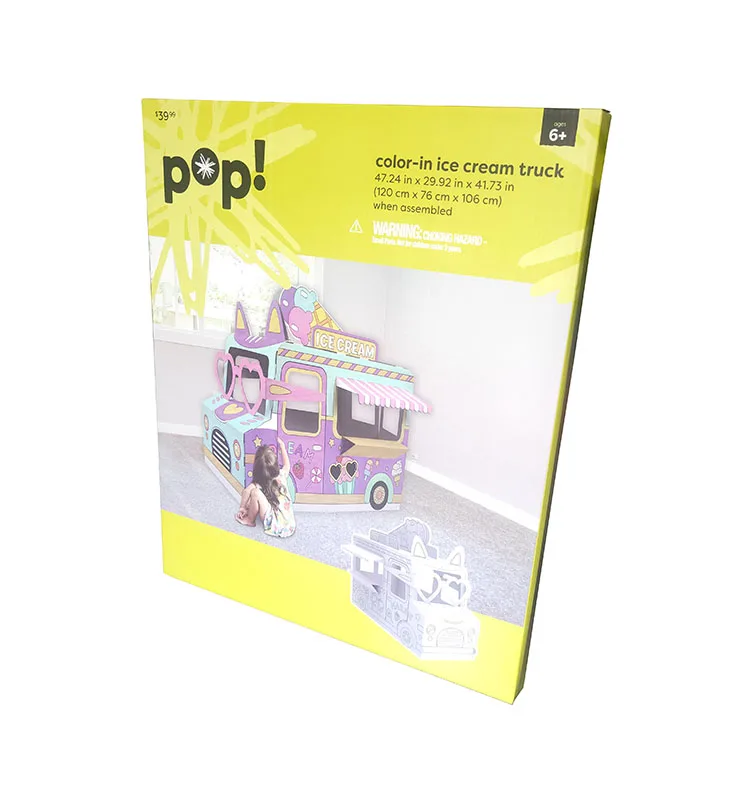 
Custom kids jigsaw puzzle cartoon ice cream car characters printed cardboard drawing paper jigsaw educational toy low MOQ customize 