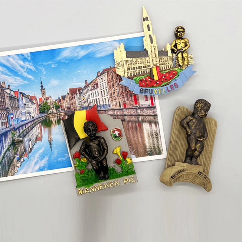 Europe country fridge magnets tourist souvenir Waterloo Bruxelles Brussels Belgium souvenirs fridge magnets tourism souvenirs