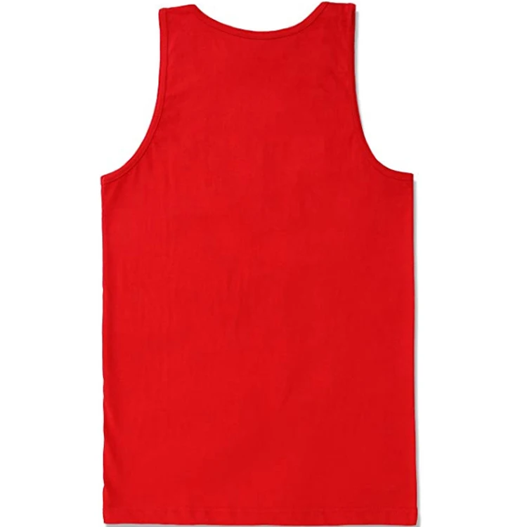 
High quality cotton sport fitness running custom mens gym tank top 
