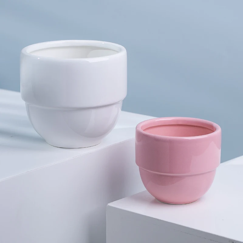 Wholesale Multicolor Ceramic Planter Indoor Garden Orchid Pots Plant Home Decor  Flower Pot Planter