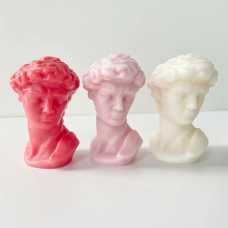 3D Candle Silicone David Human Torso Mold, Body Silicone Mold for Candle Making, Epoxy Resin DIY Craft Homemade Soap Statue Mold
