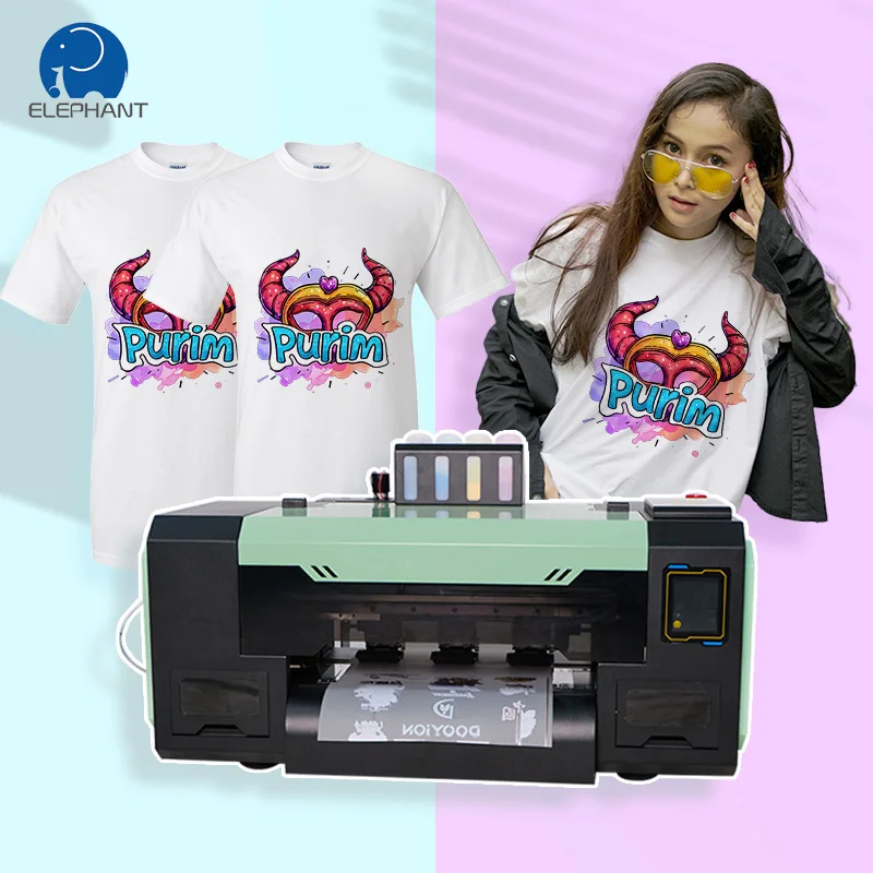 A3 dtf printer xp600 i1600 dual heads DTF Inkjet printer tshirt printing machine