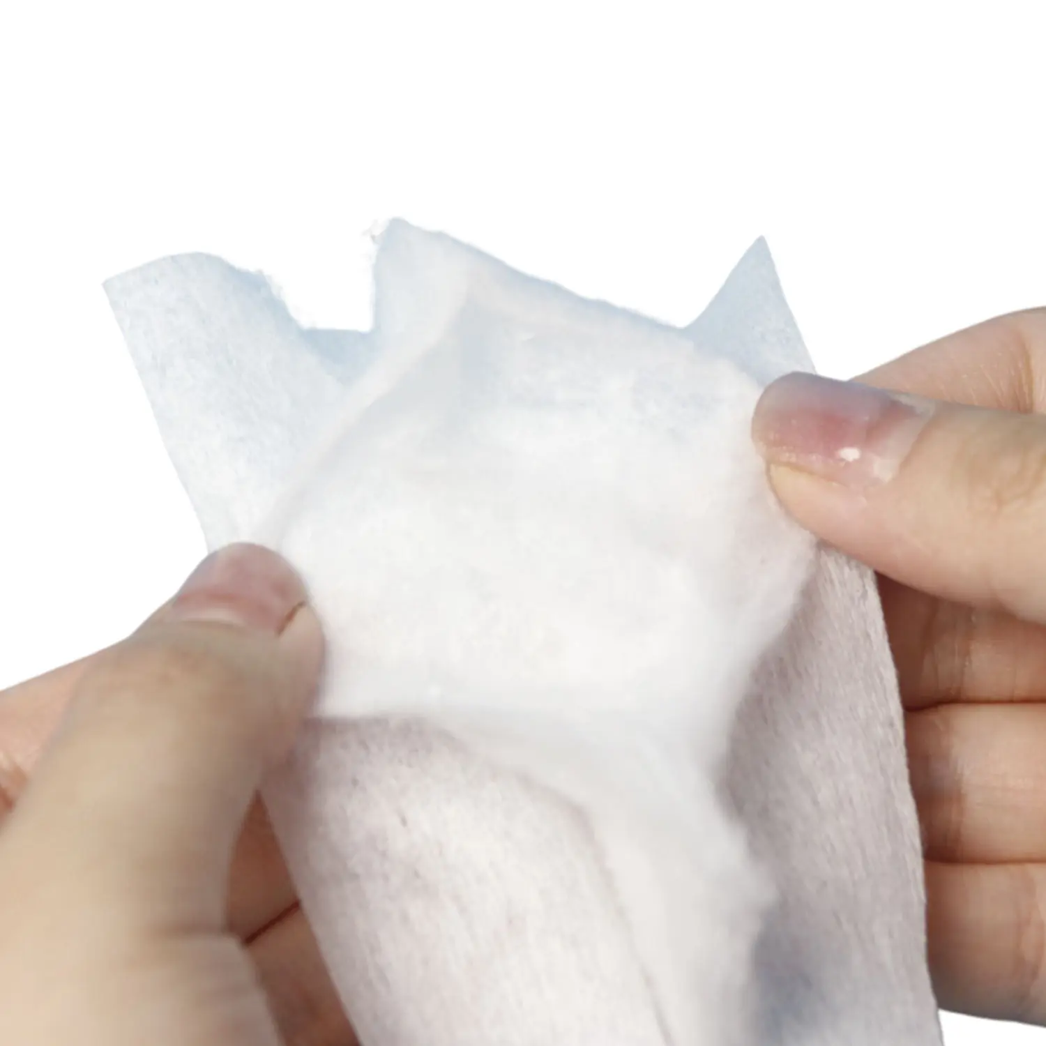 Wholesale White Polyester Cotton Fabric Rolls 3 Layers Spunlace Nonwoven Fabric Large Roll