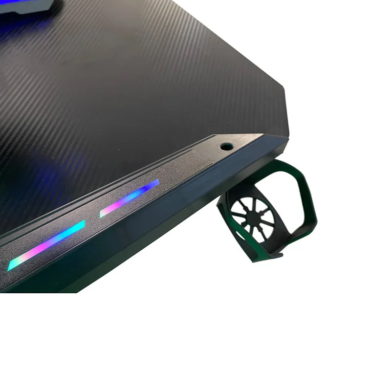 
cheap computer table Ergonomic Gaming Desk Gaming Table With RGB Light For Home Office Gamer Workstation 
