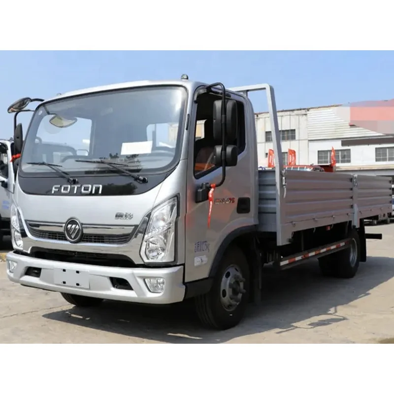 2023 Hot Selling New Foton Truck 4x2 6Wheelers Euro2 1-10Ton Column Plate Lorry Truck for Sale