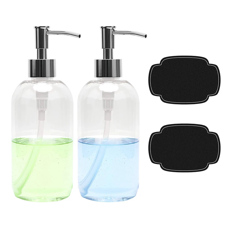 
Factory Direct Sale Cosmetic Round Empty Lotion Pump Bottles Plastic Frosted Soap Dispenser Bottle With Stainless Steel Pumps 