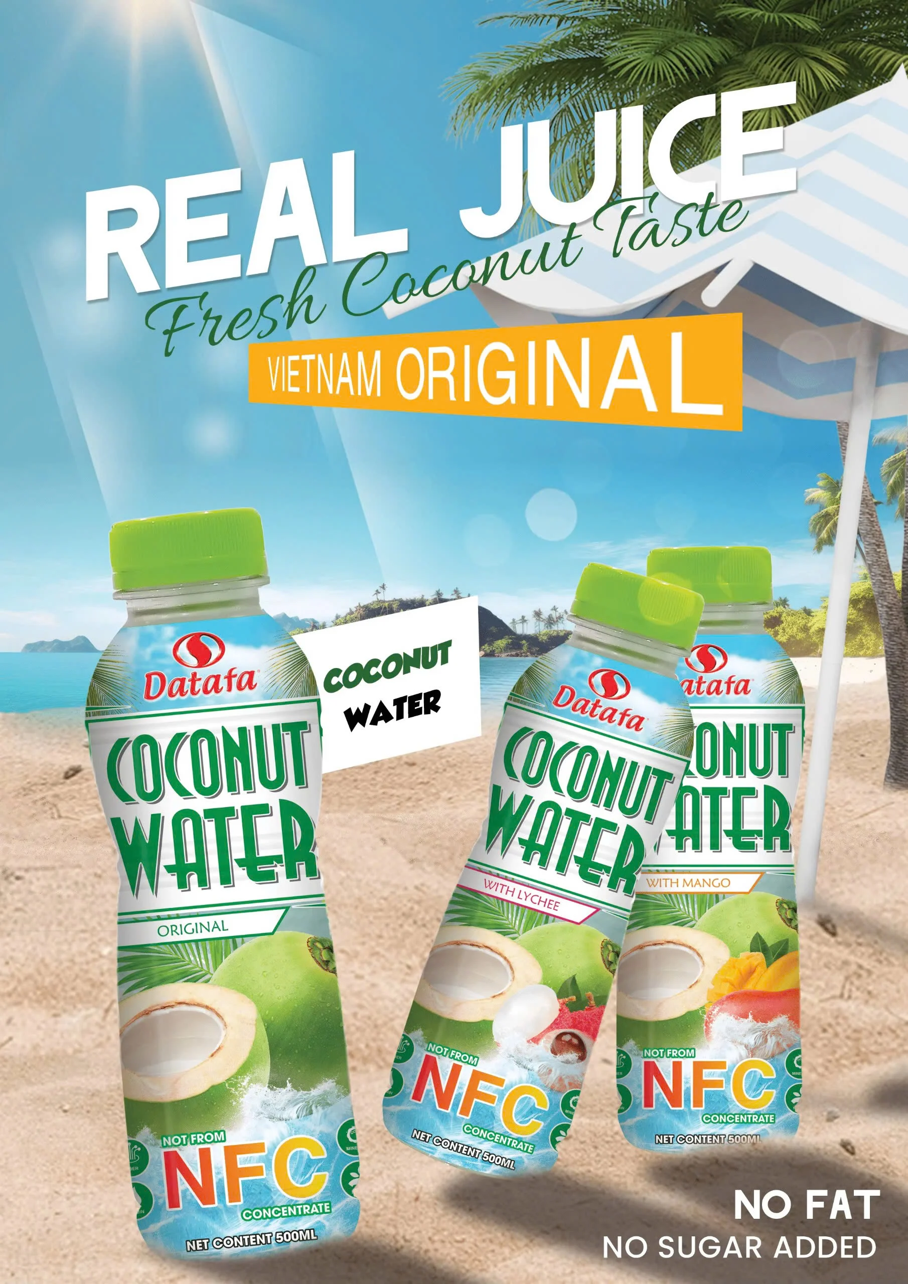 Coconut Drink Reasonable Price Coconut Water Drink Juice Concentrate Oem Service Carton Box Vietnam Product Manufacturer