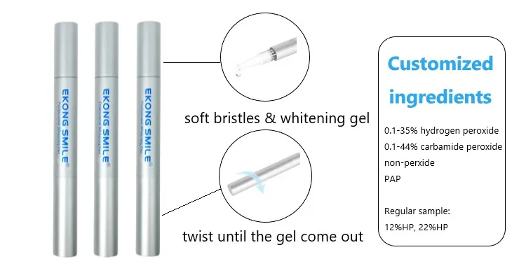 32 Led Teeth Whitening Kit Professional Mini Led Device 3 Color Lamp Led Light Tray No Label  Gel Pods 24k Gold Silver Pen