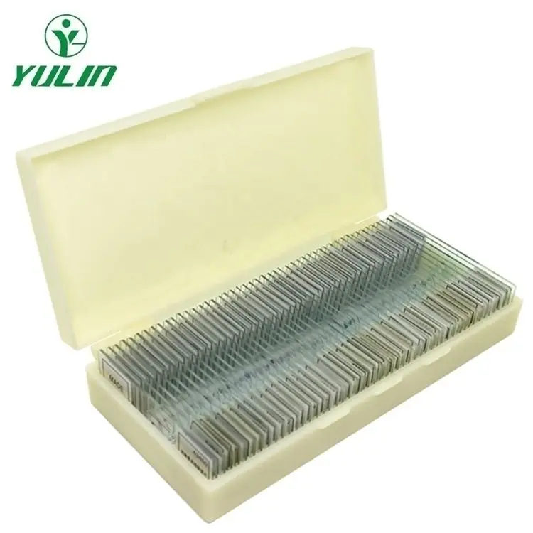 Yulin 50 Pieces Set Histology Prepared Microscope Slides Medical School Student Observe