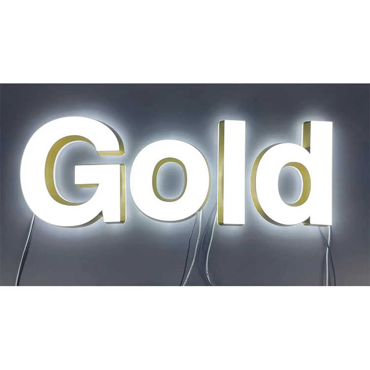 High Quality Luminous Resin Advertising Illuminated Sign 3d Led Letter Advertising Signs