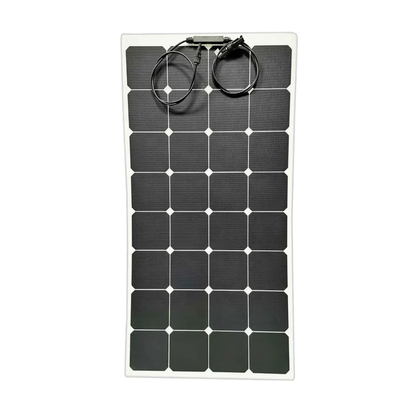 ETFE flexible solar panel 110w sunpower solar panel bendable resilient ultra lightweight for rv roof camper trailer motorhome