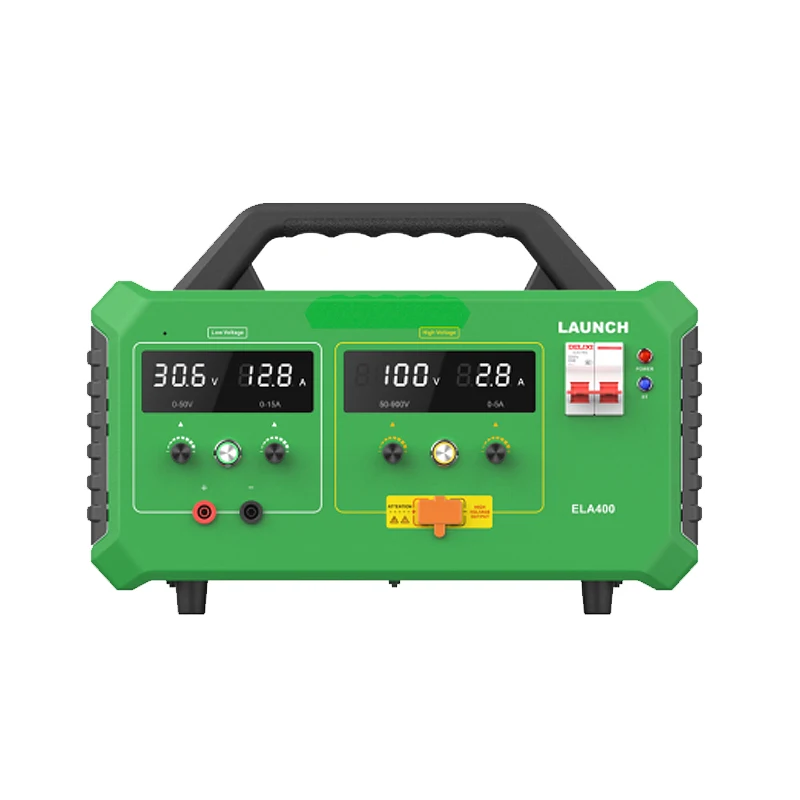 LAUNCH ELA400 Intelligent Digital Supply Car Maintenance New Energy Equipment Low High Voltage Output Multiple Battery