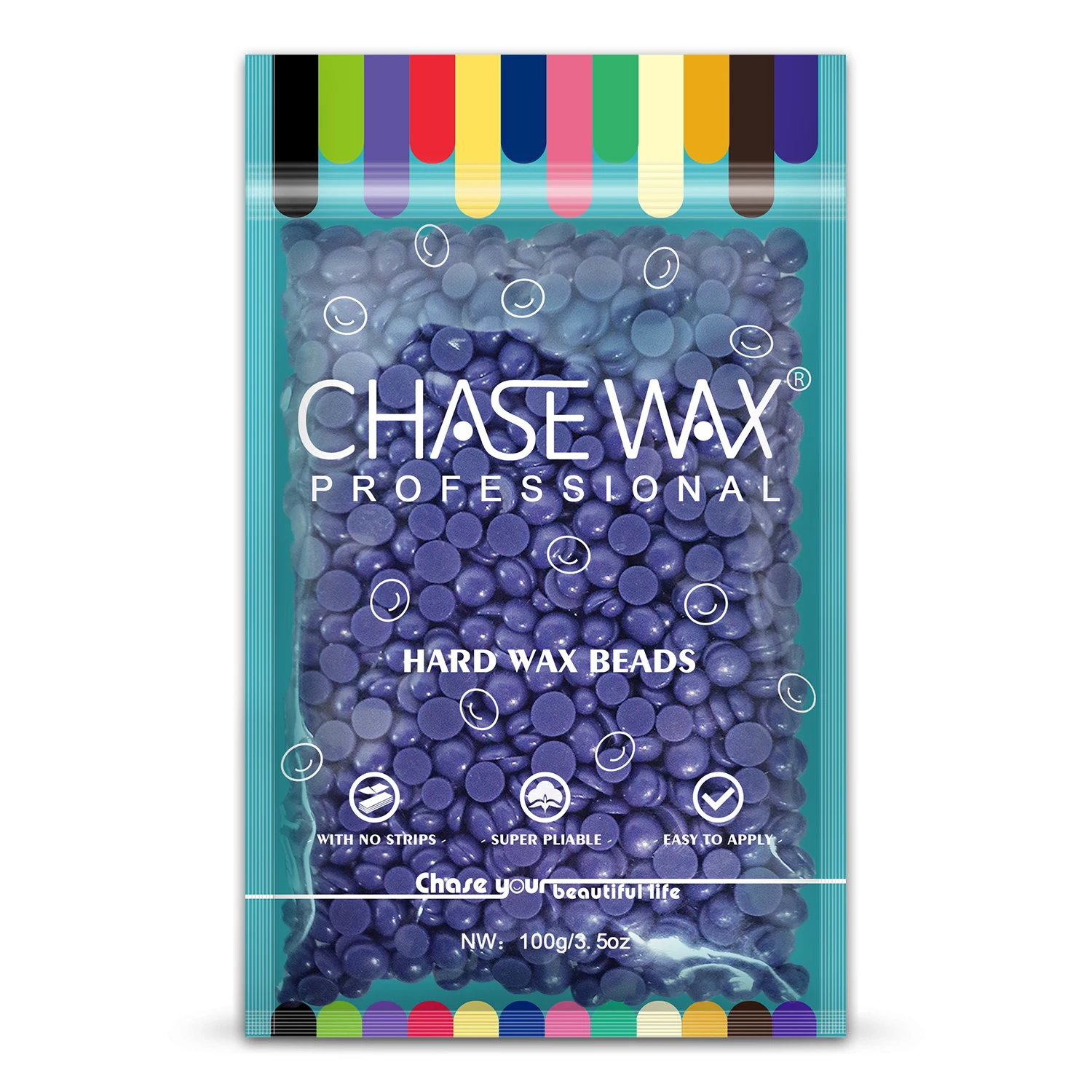 Chase Wax 100g  No Strip Painless Lavender Hair Removal European Wax Beads For Waxing