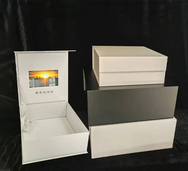 video brochures video brochure box with led  vip card box MP3 MP4 Music Player Box tft video invitations