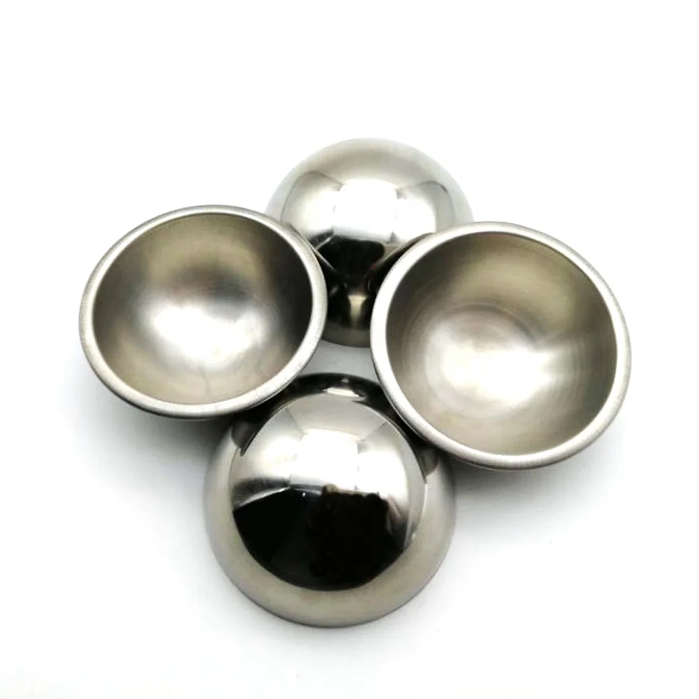 Metal hemisphere stainless steel half hollow spheres for cake mould 10mm-100mm