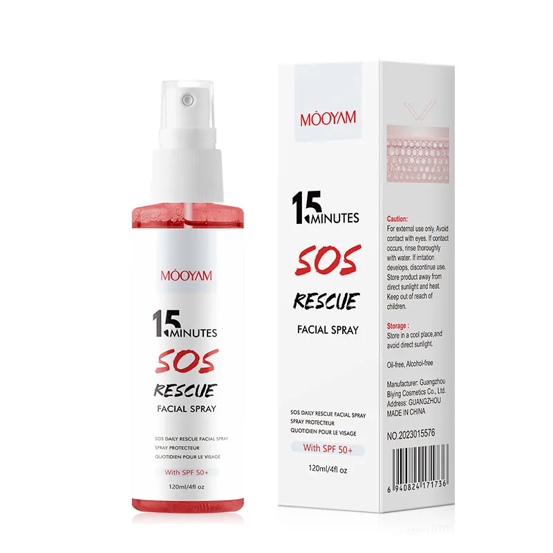 Mooyam 15 Minutes SOS Rescue Facial Spray Repair Facial Redness Essence Soothing Intensive Rescue Serum Facial Spray