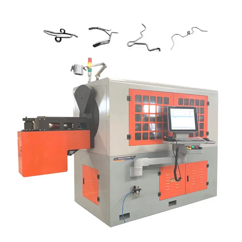 JUDU High precision 5 axis or 7 axis process 5-12mm automatic 3d CNC wire forming machine with slip ring