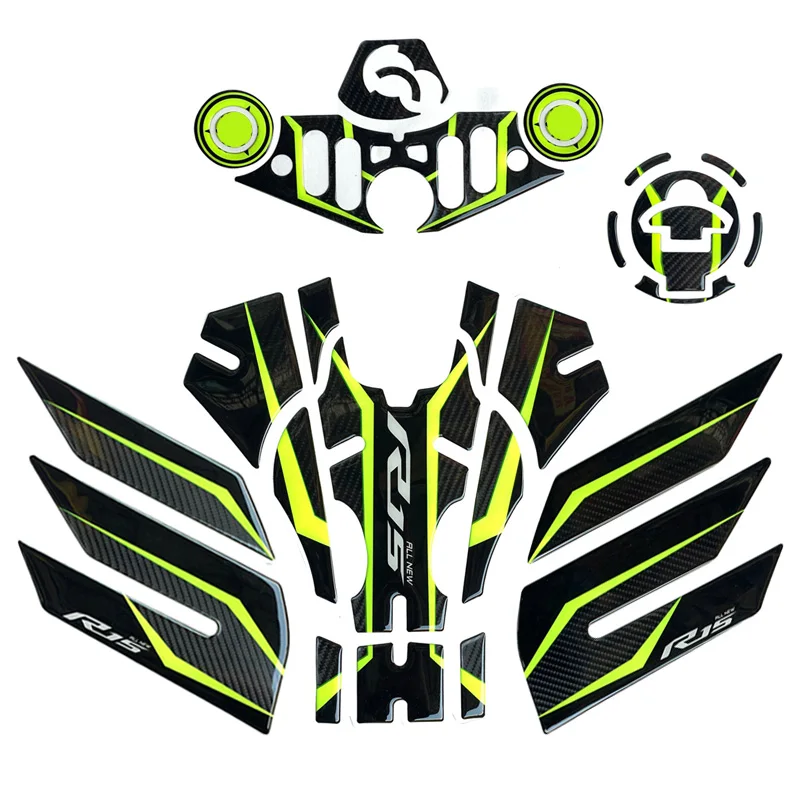 Топливный бак для украшения мотоцикла из углеродного волокна yzf r15 v3 tankpad