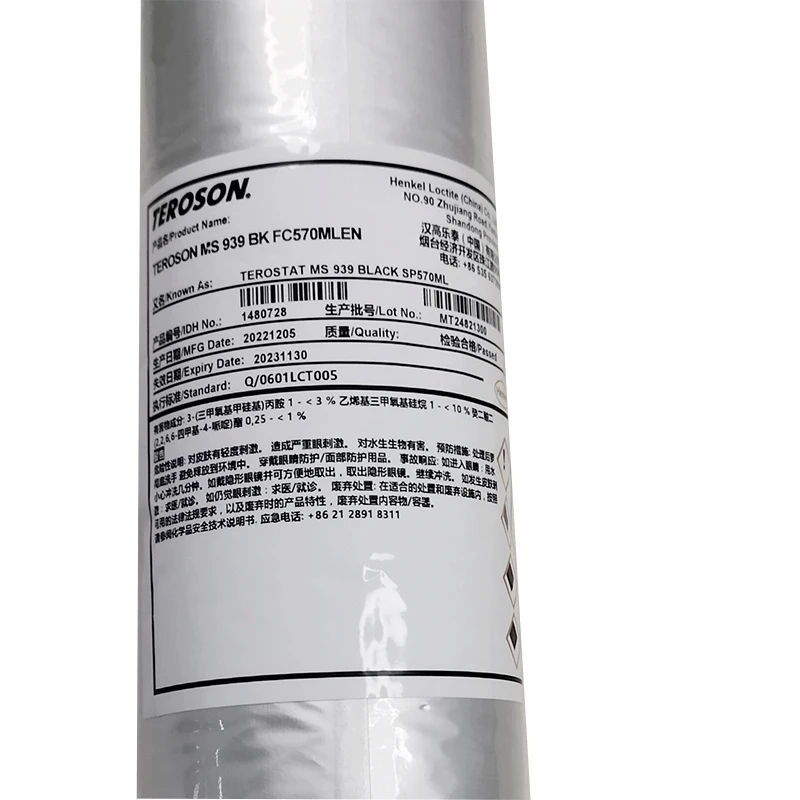 Henkel  Teroson MS939 570ml  black sausage pack original super glue  bond  for plastics  metal