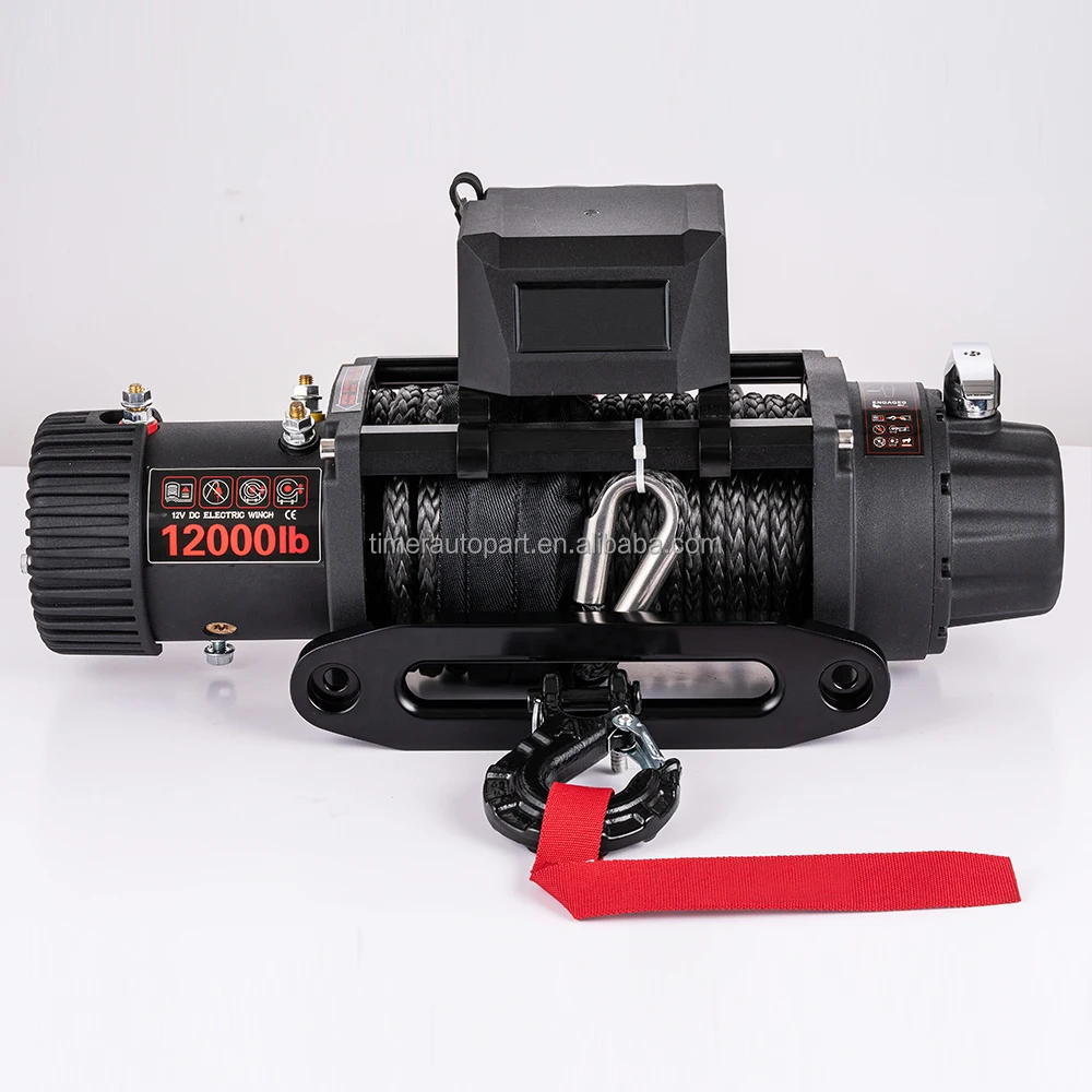 12V 24V Electric Winch Suv Car Heavy Duty Portable Offroad Truck Utes Bed High Speed Trailer Electric Winch