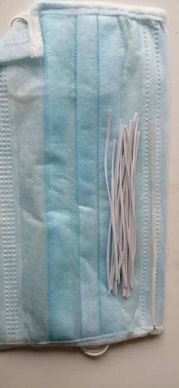 HLX пользовательский 3 мм белый круглый полый медицинский эластичный ушной шнур для одноразовой маски для лица