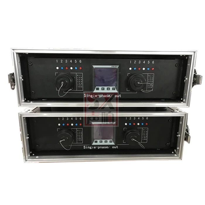 220V socapex power supply rack with digital meters