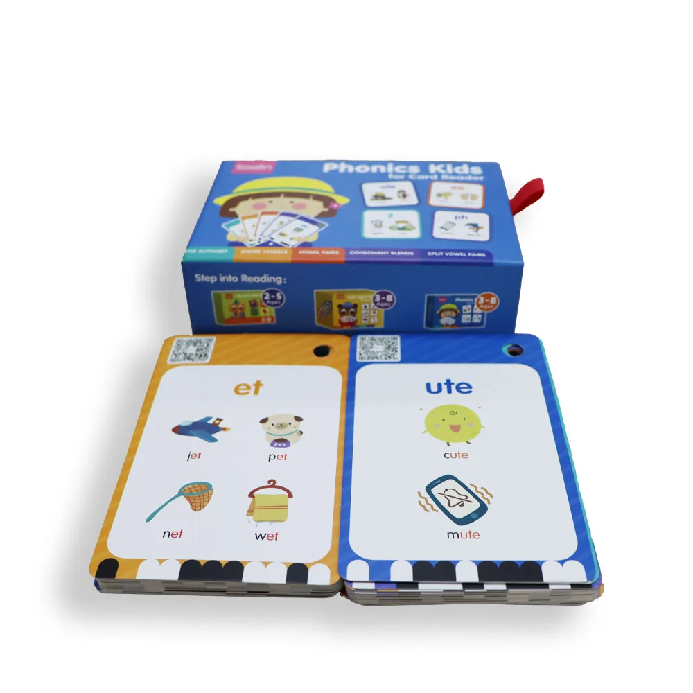 Custom Luxury Flash Cards Custom Printed Educational Playing Cards with Box Age Range Kids Material Paper Language English