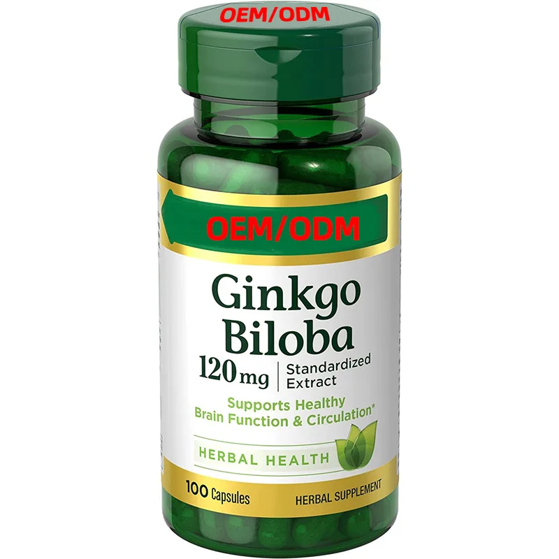 Natural Ginkgo Biloba Leaf Extract Supplement Extract 120 Milligrams Improve Cognitive Function Ginkgo Biloba 100 Capsules