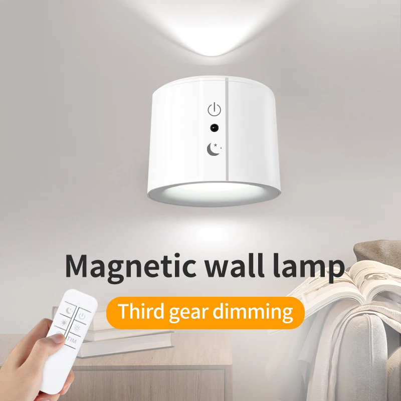 White Indoor Wall Lights Scones Wall Mounted Sensor Light Updown Remote Control Elegant Wall Bracket Design Bedroom Hotel Decor