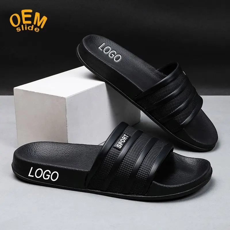 Slippers Leather Mens High-Grade Slides With Cushion Slippers 41 Yangzhou Slipper Conjuntos De Pasta E Chinelo