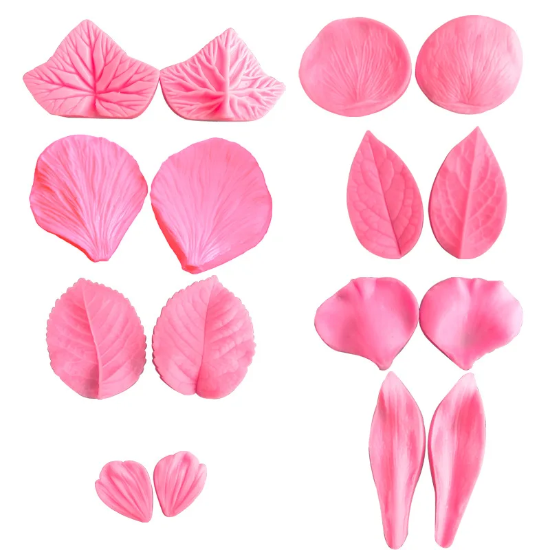 Flower petals Cake Fondant Silicone Mould Cake Decoration Liquid Silicone Mold Cake Decoration Tool