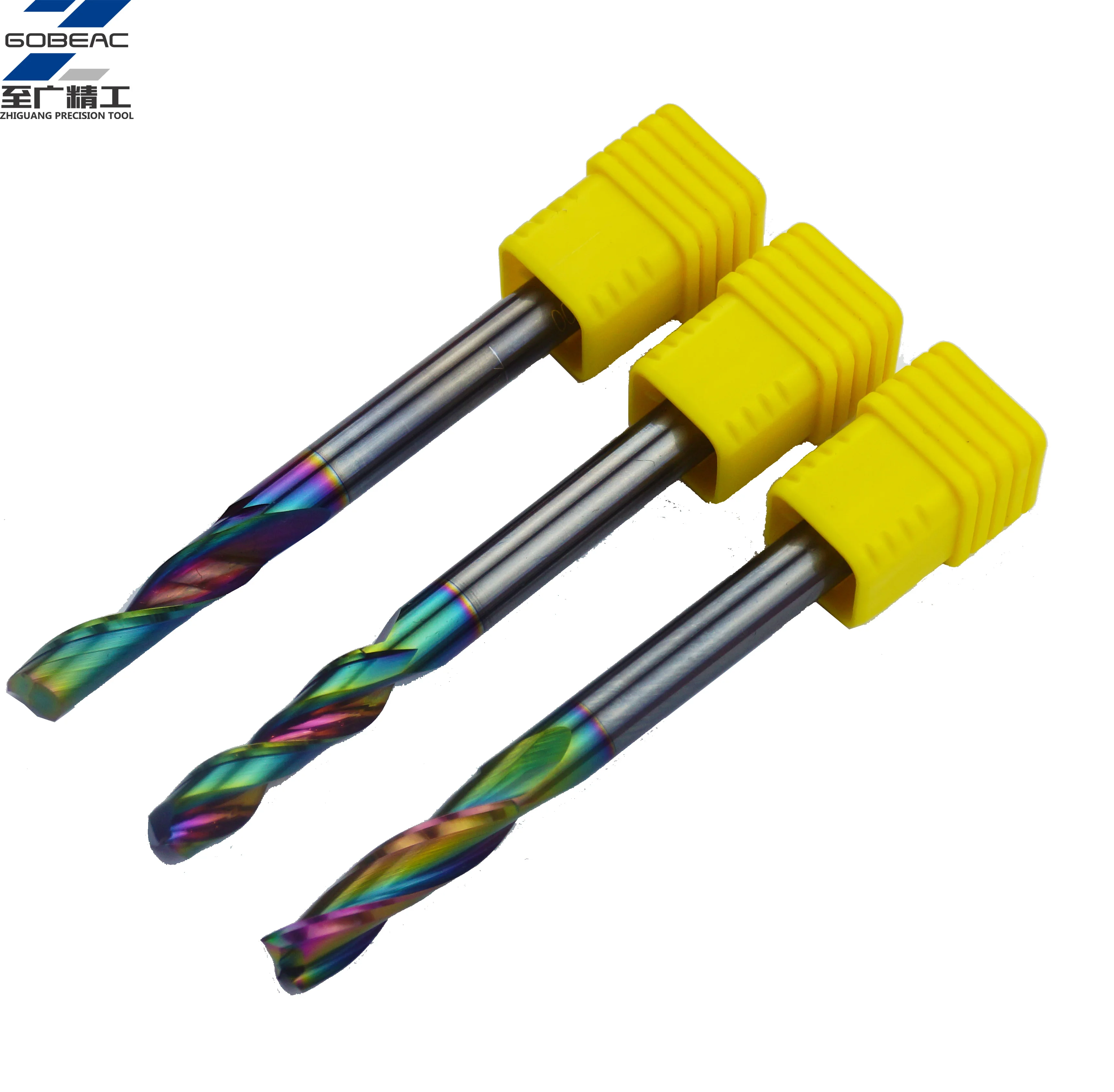 Metal Carbide end mill for Aluminum of good shock resistance and low noise