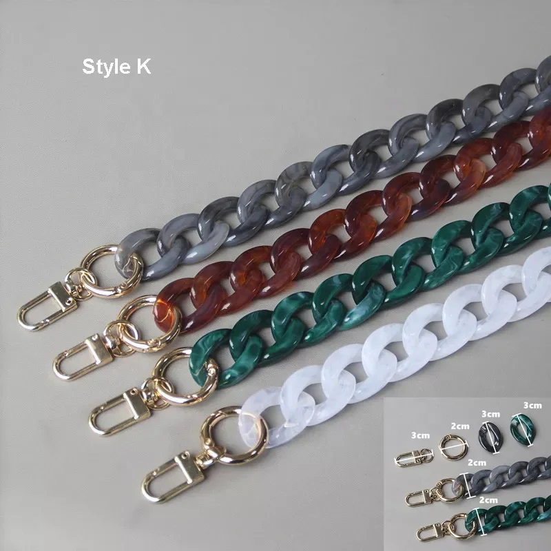 Custom Long Phone Cover Chain 120cm Holder Portable Chain For Mobile Phone Purse Women Fashion Acrylic Chain Phone Strap