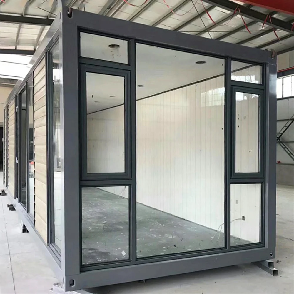 modern modular prefabricated houses prefab earthquake-proof mini shipping glass container house fireproof house in aus