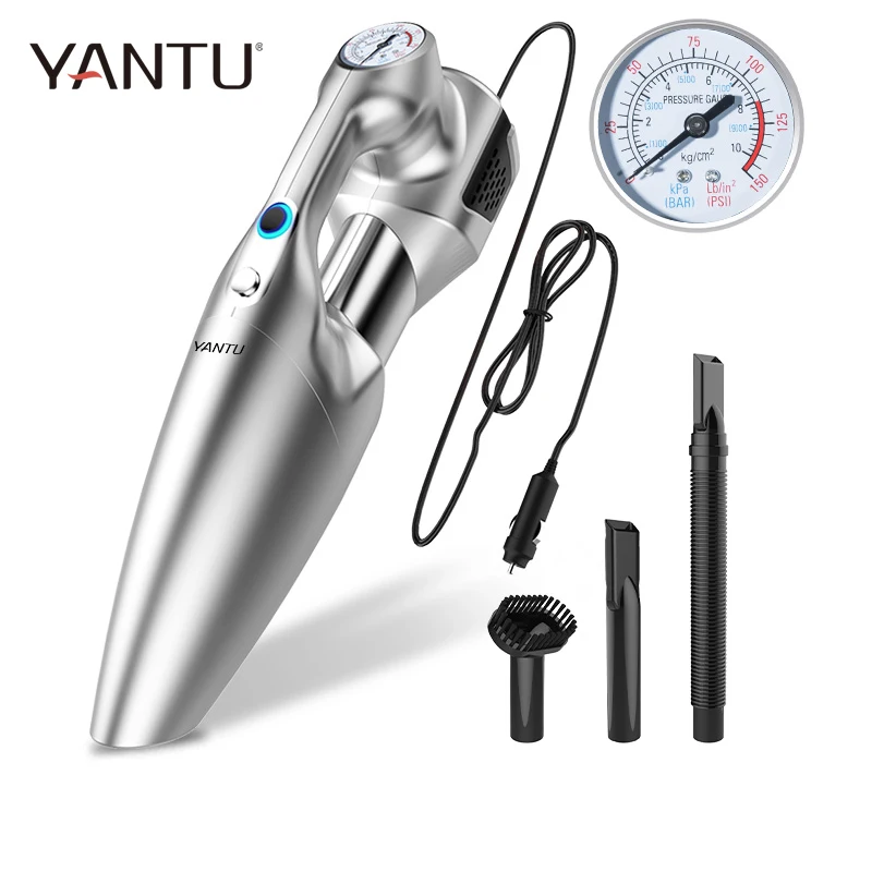 YANTU E05 портативный беспроводной 4 в 1 вакуумный очиститель воздуха для автомобиля с воздушный насос