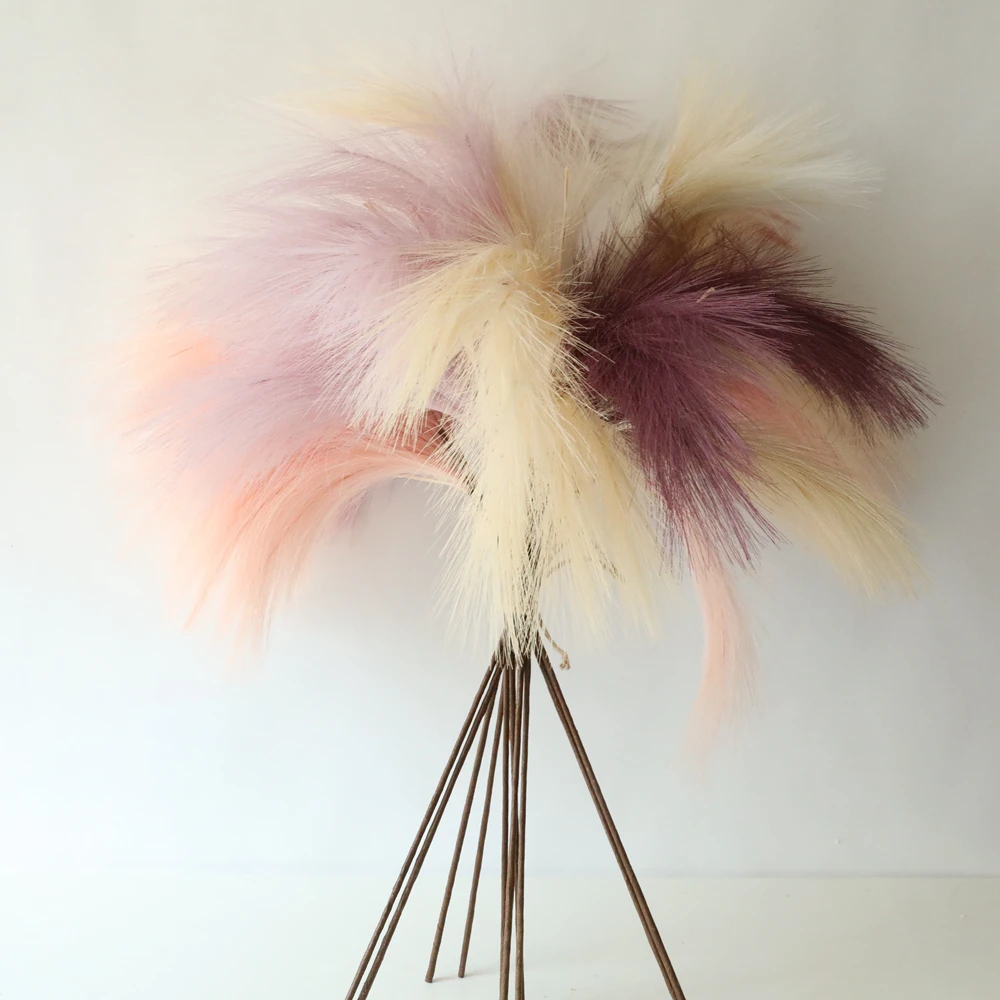 
 Оптовая продажа, большой декоративный тростник для дома, свадьбы, гостиницы, магазина, искусственная пампасная трава  