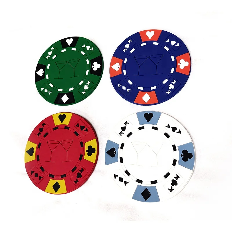 Texas poker table Baccarat Silicone coaster On the table parts for casino silica gel