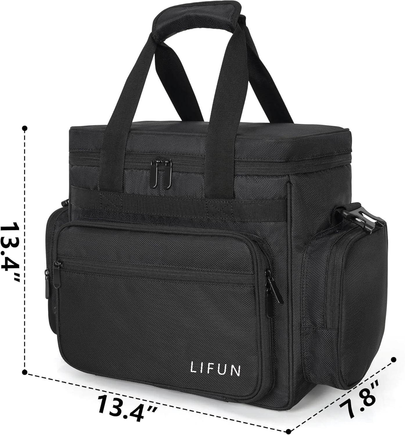 Vinyl Record Travel Carrying Bag  Vinyl Albums Storage Case Bag for Travel and Collection