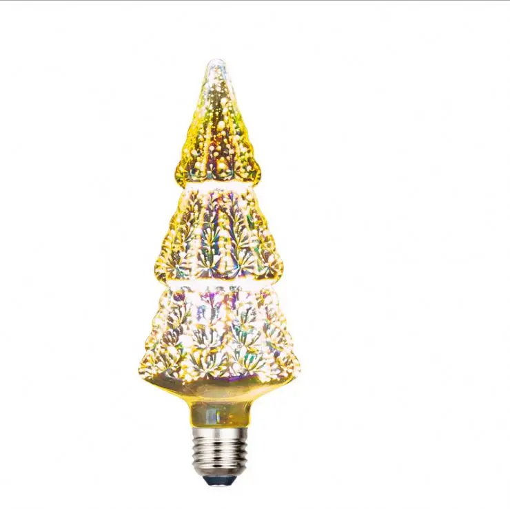 Colorful Fancy Design Diamond Shape 3D Fireworks LED Bulb Light