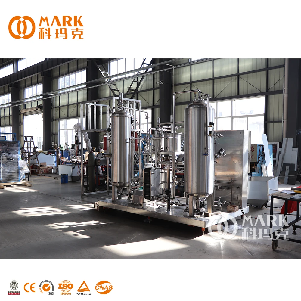 Full Automatic Carbonator And Mixing Unit Commercial Carbonation Machine Production Line