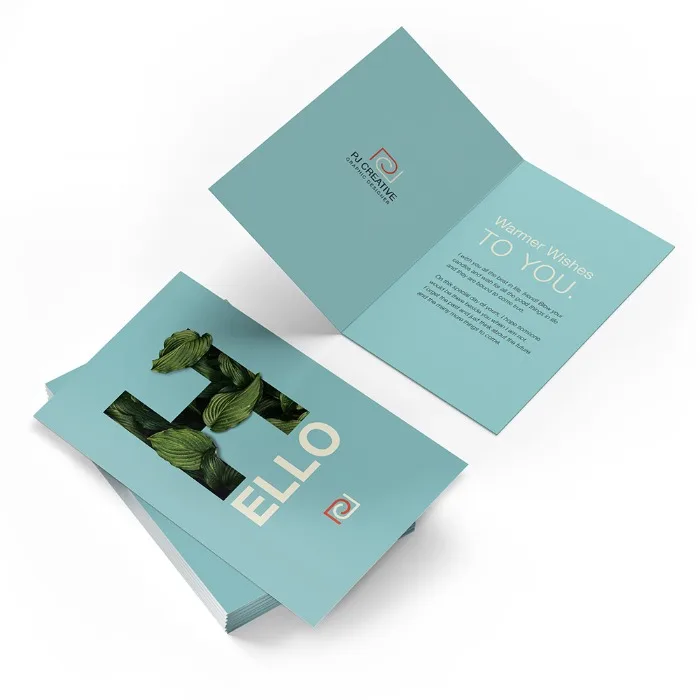 FSC/Sedex Approved Factory Low MOQ Custom Printing Business gift Paper fold card