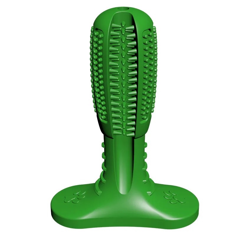 Dog Chew Tooth Cleaner Brushing Stick Natural Rubber  Chew Toys  Puppy Dental Care Toothbrush with milk fragrance