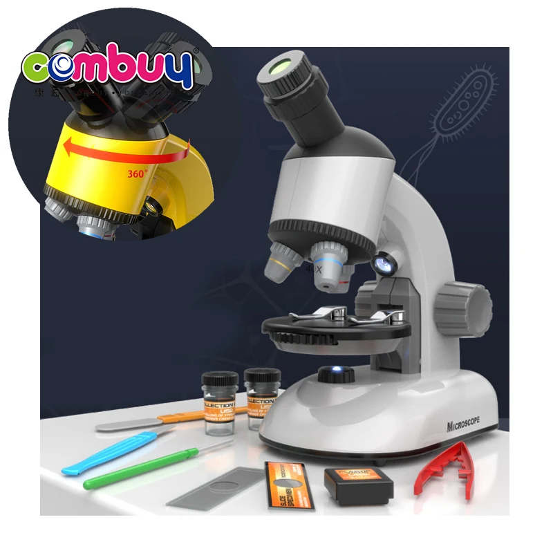 Educational stunder rotating head science portable microscope toy