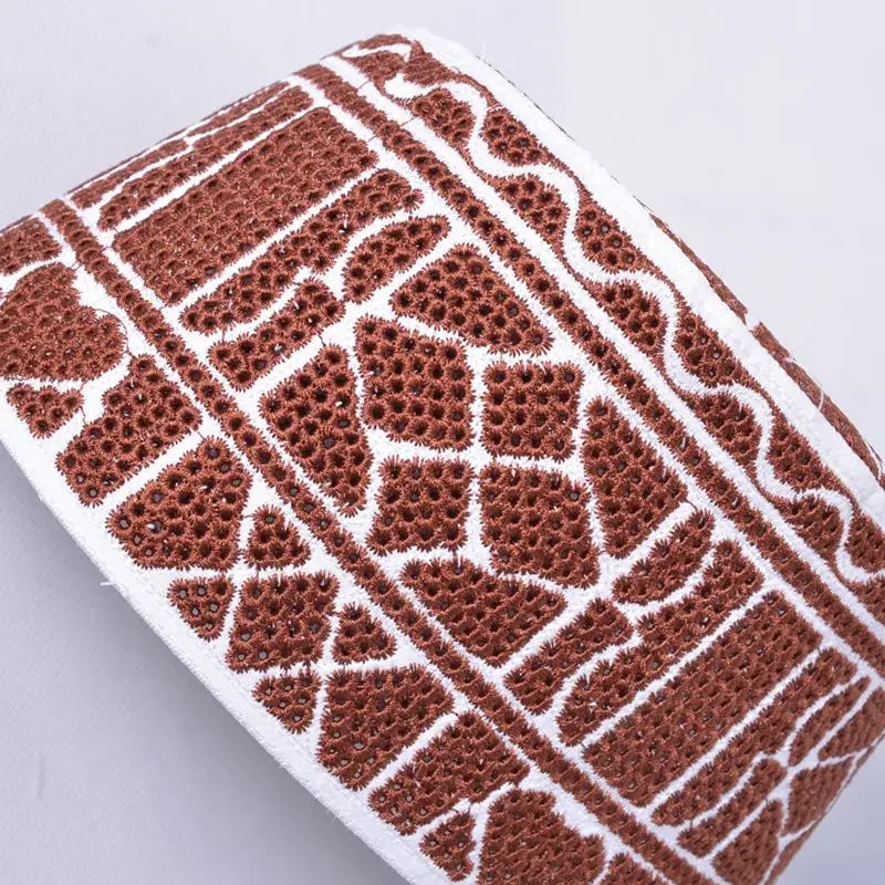 prayer Plain Cotton Open Knit Turkish Muslim Islamic Kufi Hat Taqiya Takke Kofia Skull topi, nitted STHat-T08