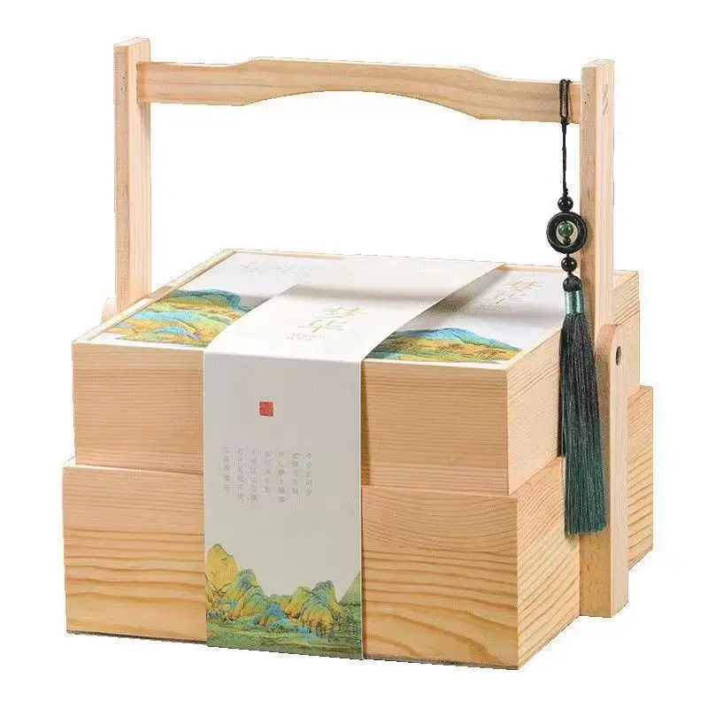 Hot Sale 2023 Kitchen Food Storage Large Roll Top Bread Storage Bin Wood Bamboo Bread Boxes