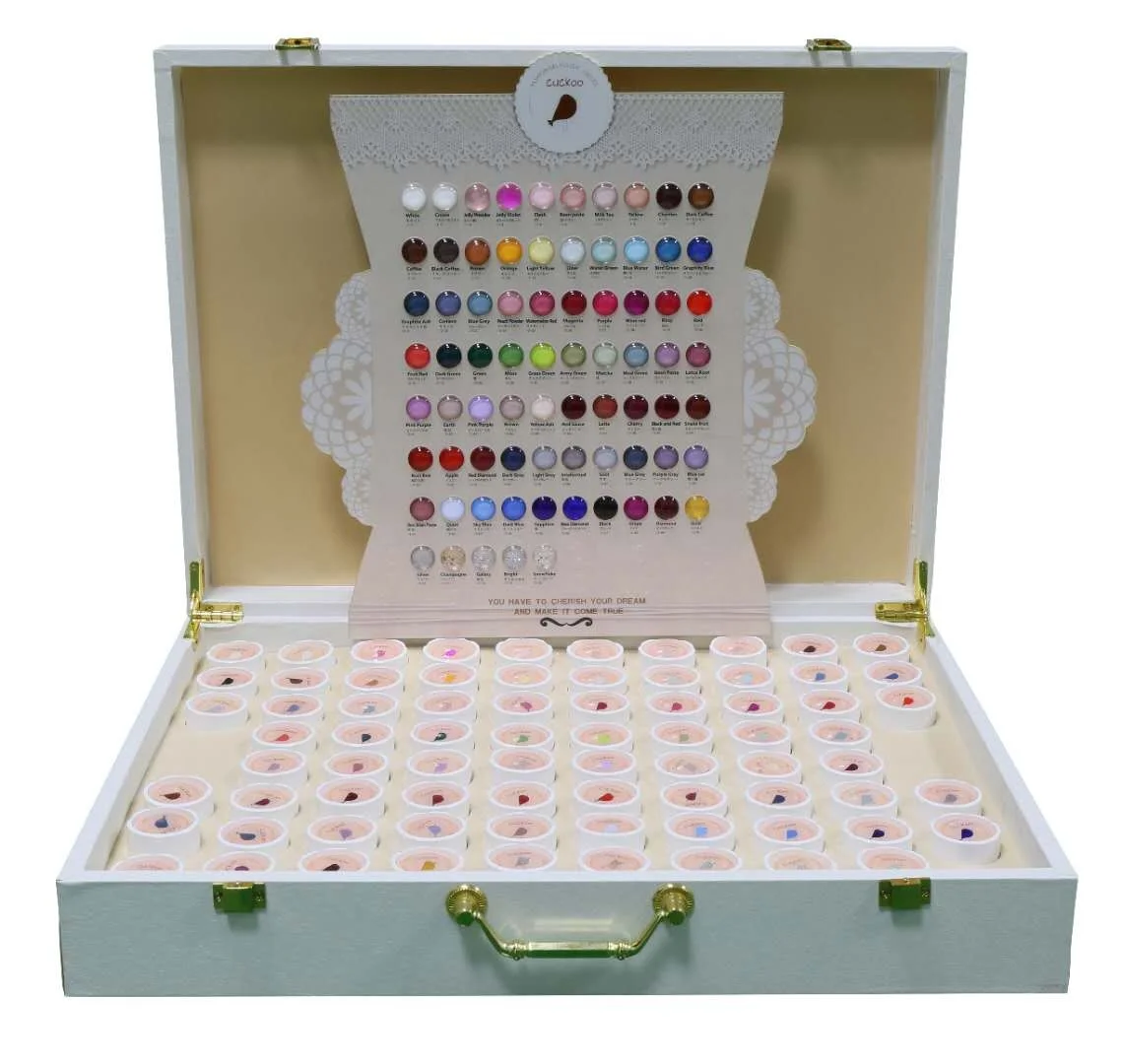 80 pcs/set Nail Color Painting Gel Kit Nail Art Paint Pull Line Drawing Flower Soak Off UV Nail Gel Polish