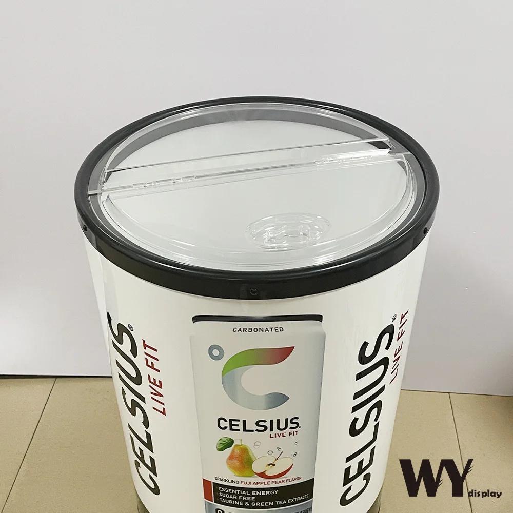 DD3348  Full Print Wine  Ice Storage Holder Beverage Tub Metal Galvanized Tin Pail Beer Ice Bucket for Parties