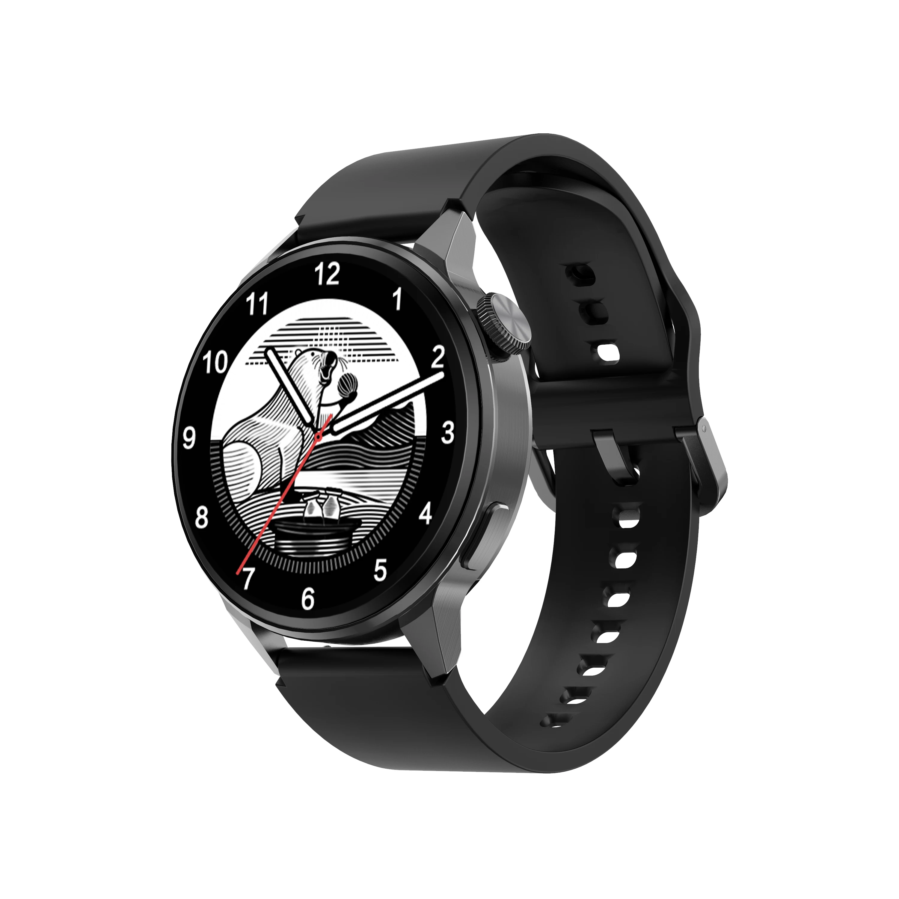 fashion DT4+ Smart Watch HD 1.36inch Screen with BT Calling reloj  NFC phone call GPS ai voice assistant smartwatch
