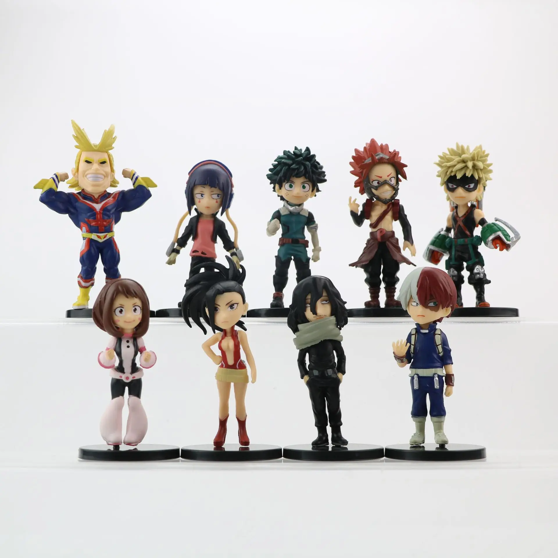 9 pcs a set 10 cm Mini Midoriya Izuku Bakugou Katsuki My Hero Academia